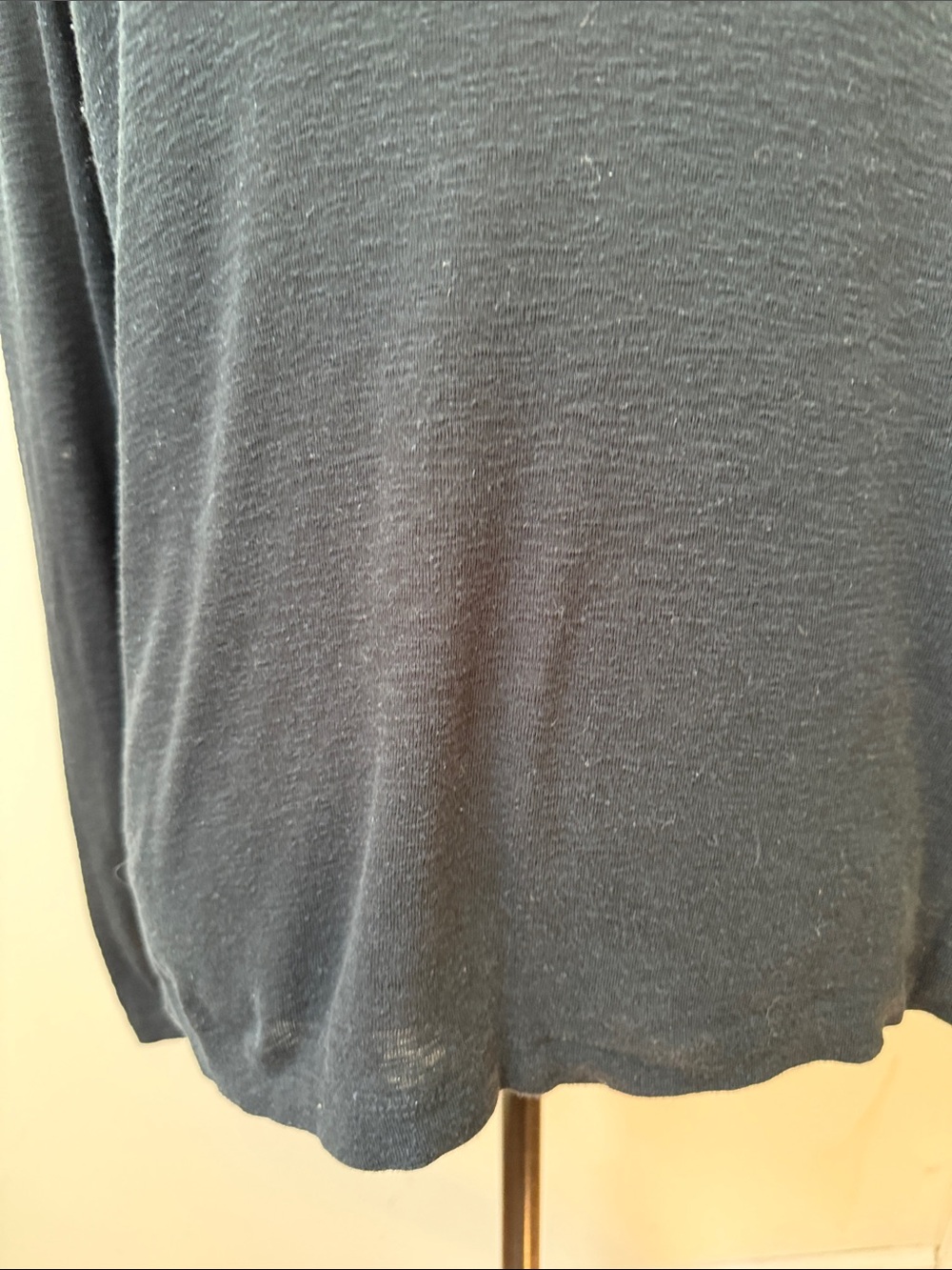 Cynthia Rowley Black Long-Sleeve Scoop Neck Top - Picture 4 of 11